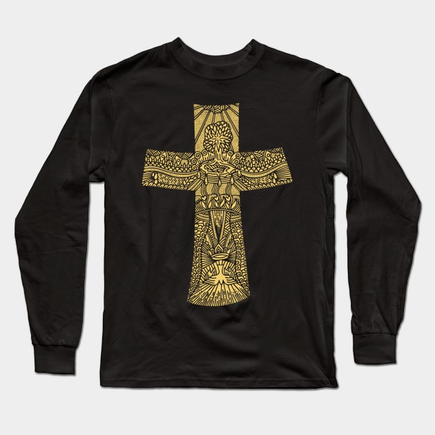 The Cross of the Lord and Savior Jesus Christ. Long Sleeve T-Shirt by Reformer